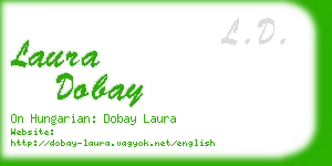 laura dobay business card